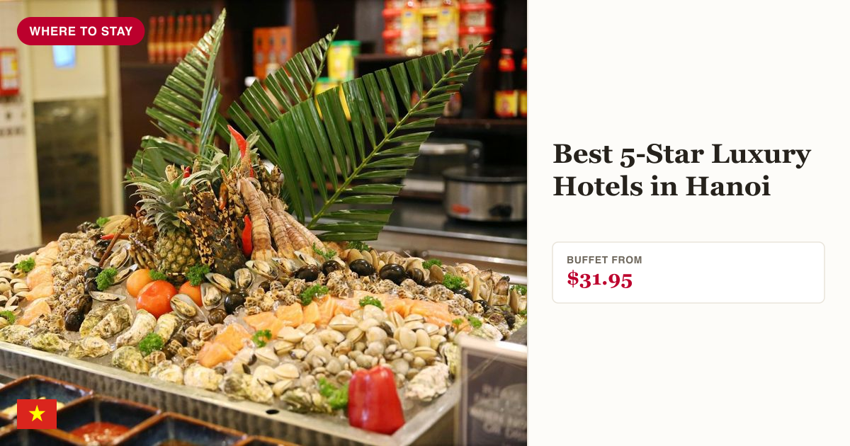 International buffet at Sheraton Hanoi Hotel