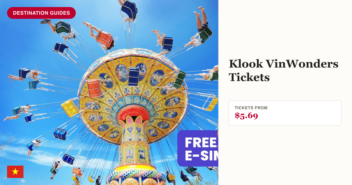 VinWonders Nha Trang ticket price panel