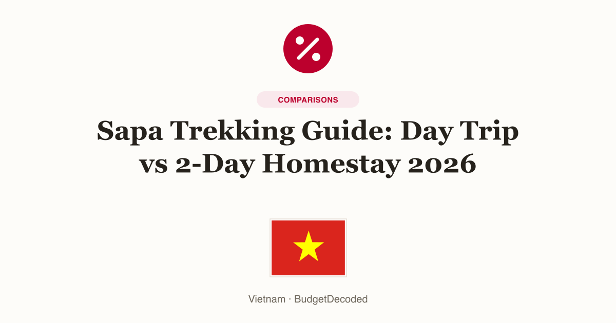 Sapa Trekking Guide: Day Trip vs 2-Day Homestay 2026