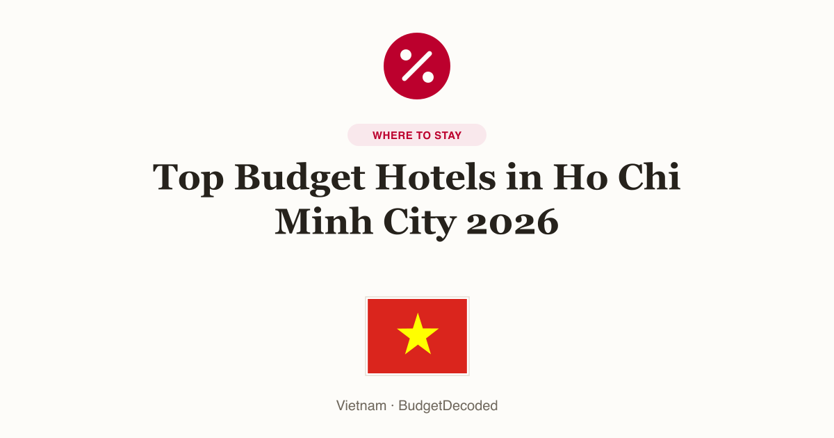 Top Budget Hotels in Ho Chi Minh City 2026