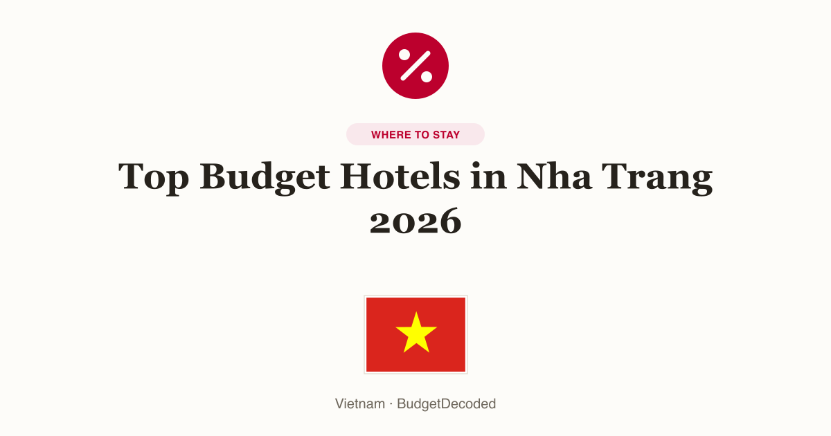 Top Budget Hotels in Nha Trang 2026